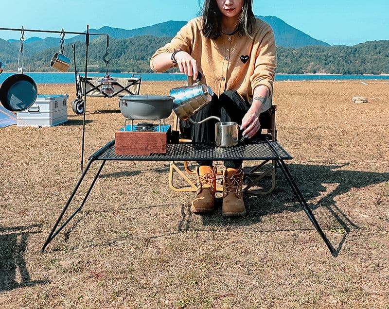 焚き火台 テーブル 折りたたみ式多機能キャンプテーブル