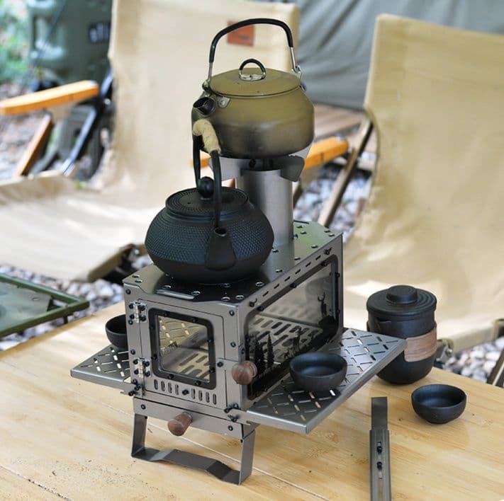焚き火台 テーブル 二段式多機能焚き火テーブル