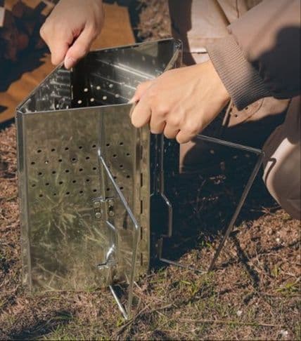 焚き火台 ソロ  耐熱コンパクト焚き火台 