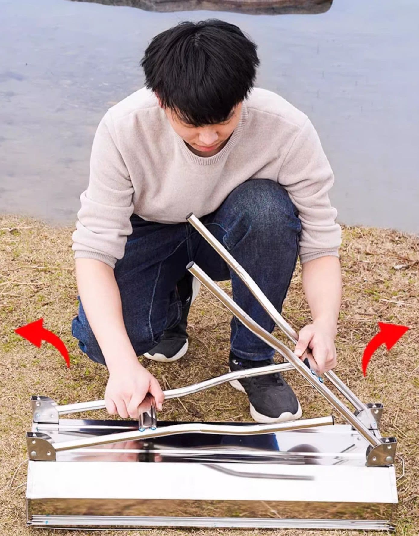 焚き火台 コンパクト焼きマスター 一人旅