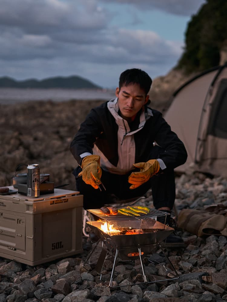 焚き火台 ファイヤーディスク 折りたたみ式万能野営焚き火台