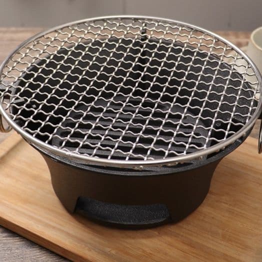 焚き火台 一人焼きグリル丸型焚き火台ソロ